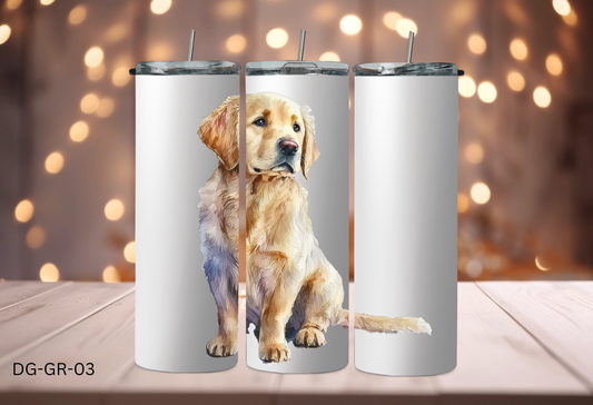 20oz (590mls) Tumbler - Golden Retriever - DG-GR-03