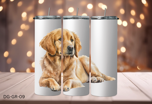 20oz (590mls) Tumbler - Golden Retriever- DG-GR-09