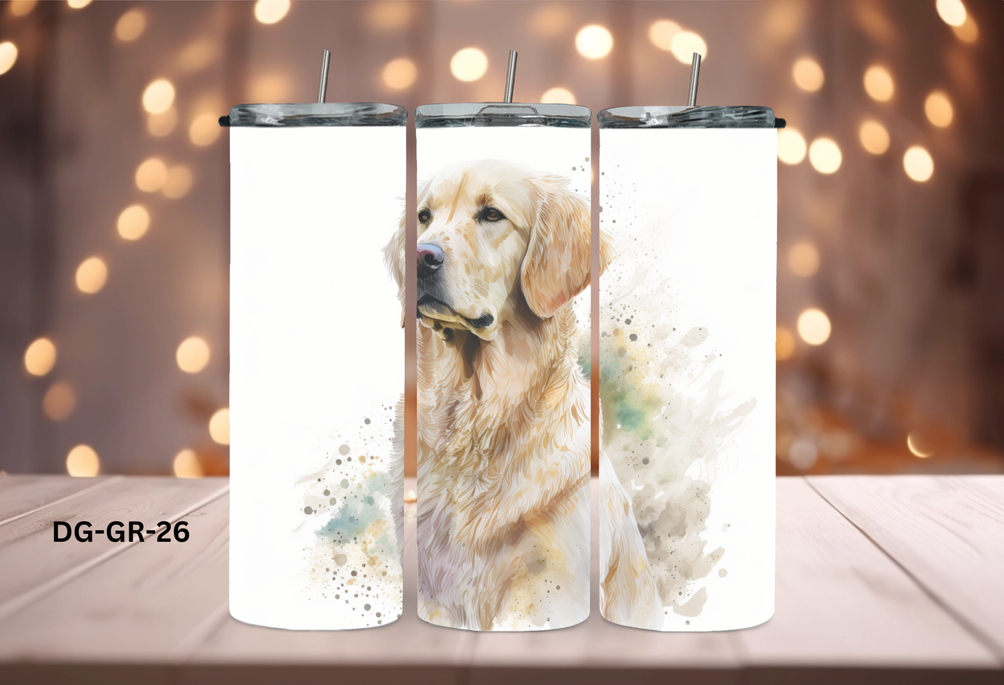 20oz (590mls) Tumbler - Golden Retriever- DG-GR-26