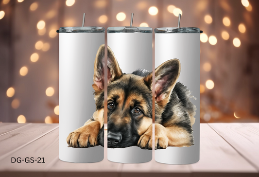 20oz (590mls) Tumbler - German Shepherd - DG-GS-21