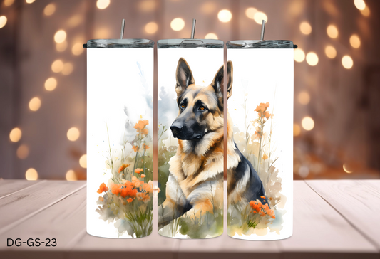 20oz (590mls) Tumbler - German Shepherd - DG-GS-23