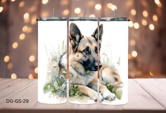 20oz (590mls) Tumbler - German Shepherd - DG-GS-29