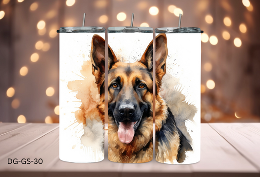 20oz (590mls) Tumbler - German Shepherd - DG-GS-30