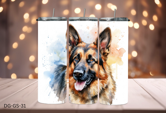 20oz (590mls) Tumbler - German Shepherd - DG-GS-31