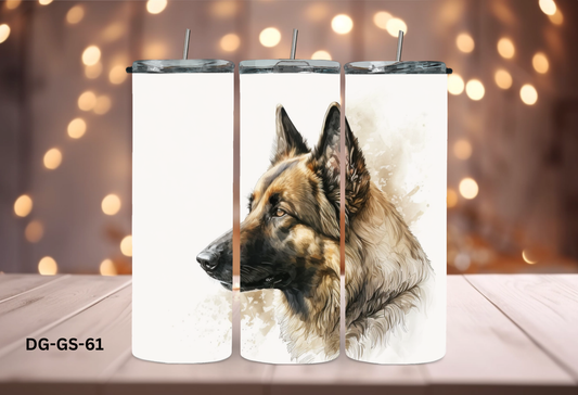 20oz (590mls) Tumbler - German Shepherd - DG-GS-61