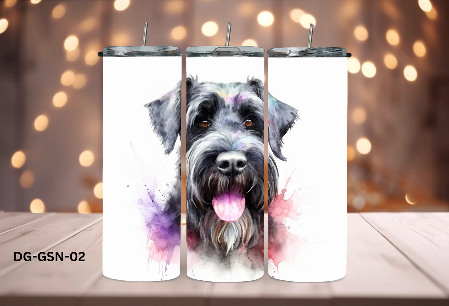 20oz (590mls) Tumbler - Giant Schnauzer - DG-GSN-02