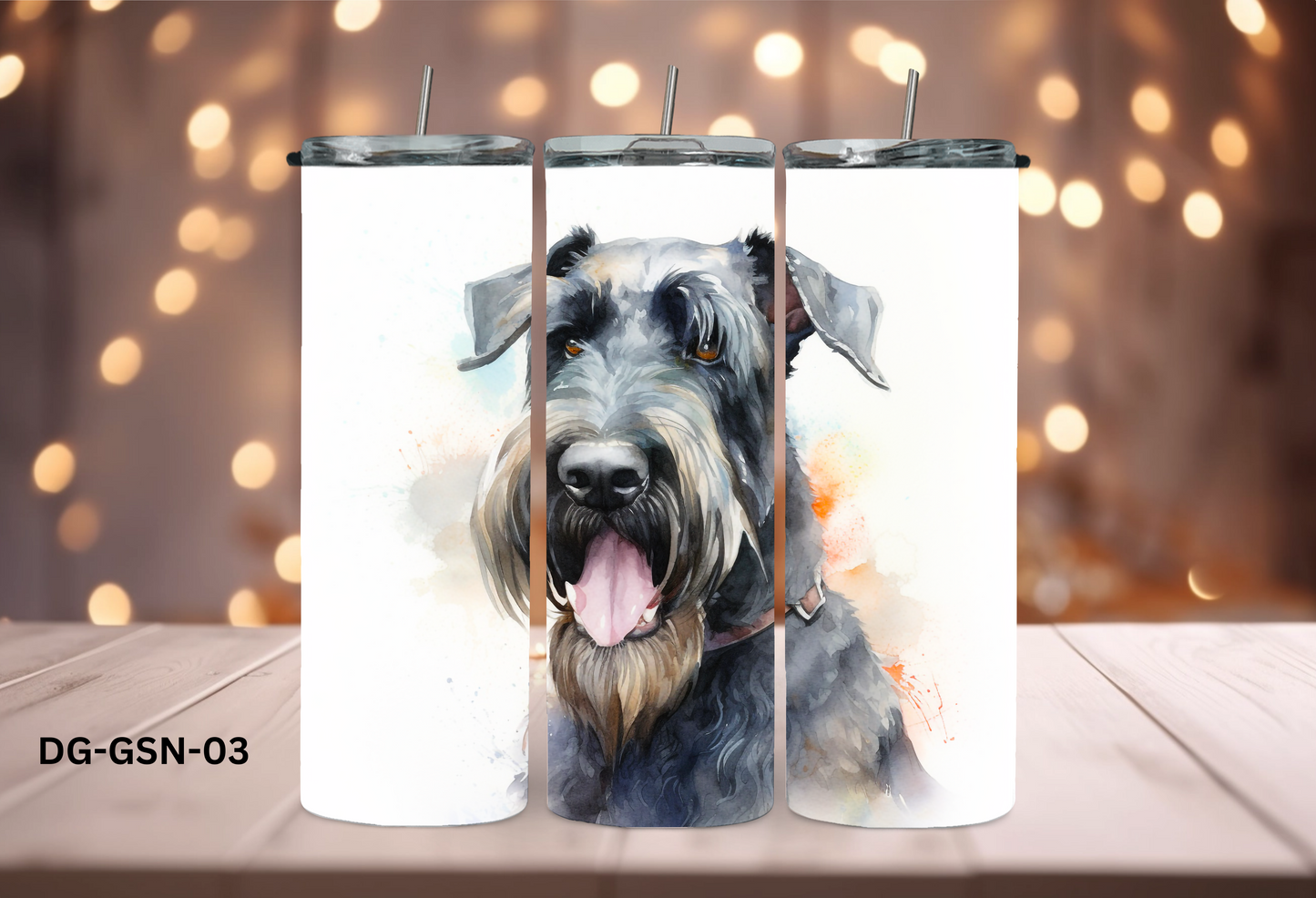 20oz (590mls) Tumbler - Giant Schnauzer - DG-GSN-03