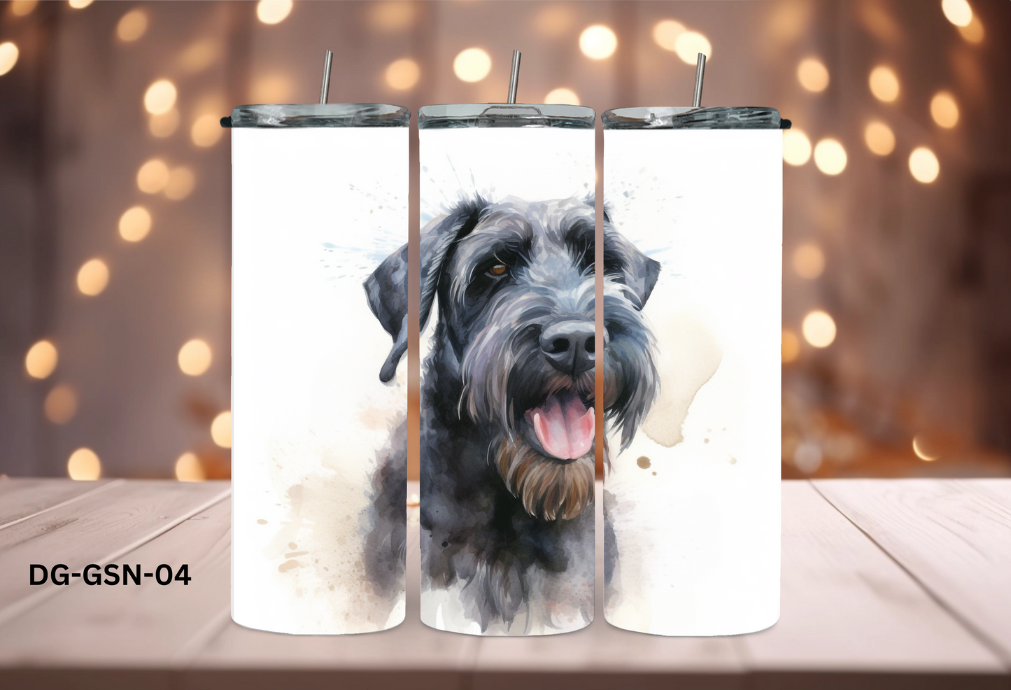 20oz (590mls) Tumbler - Giant Schnauzer - DG-GSN-04