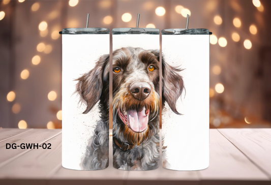 20oz (590mls) Tumbler - German Wirehaired - DG-GWH-02