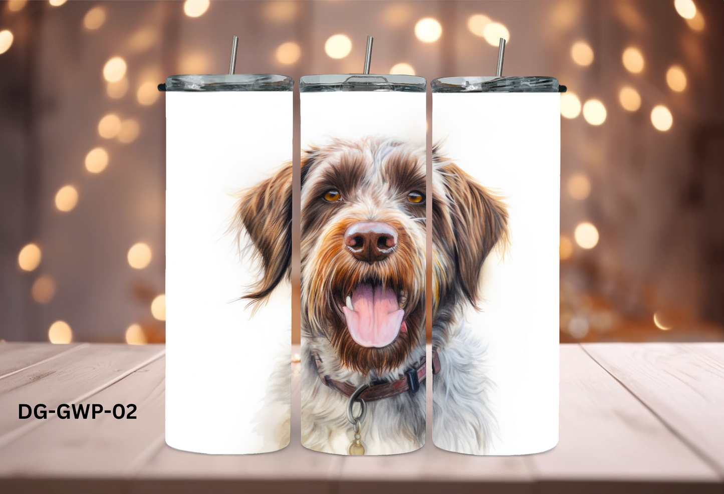 20oz (590mls) Tumbler - German Wirehaired Pointer - DG-GWP-02