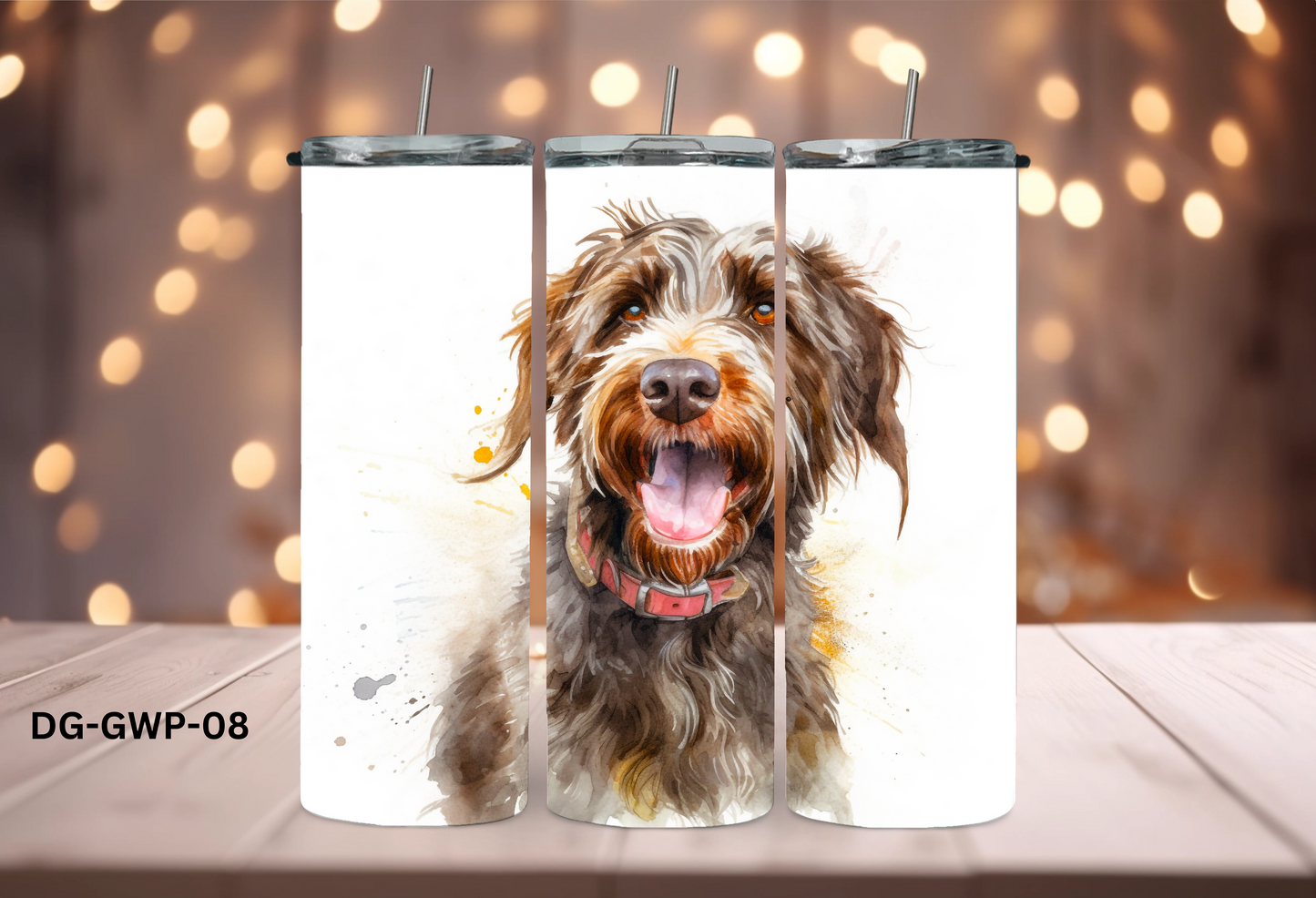 20oz (590mls) Tumbler - German Wirehaired Pointer - DG-GWP-08