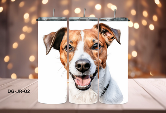 20oz (590mls) Tumbler - Jack Russell - DG-JR-02