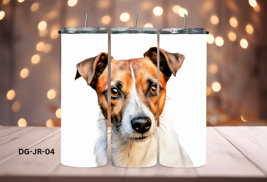 20oz (590mls) Tumbler - Jack Russell - DG-JR-04