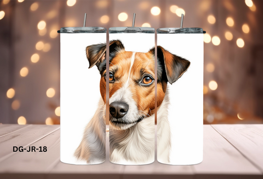 20oz (590mls) Tumbler - Jack Russell - DG-JR-18