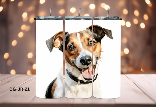 20oz (590mls) Tumbler - Jack Russell - DG-JR-21