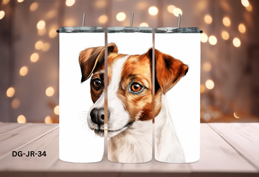 20oz (590mls) Tumbler - Jack Russell - DG-JR-34