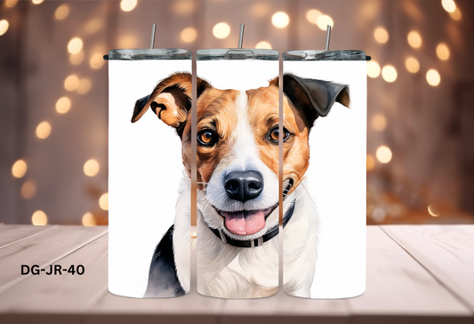 20oz (590mls) Tumbler - Jack Russell - DG-JR-40