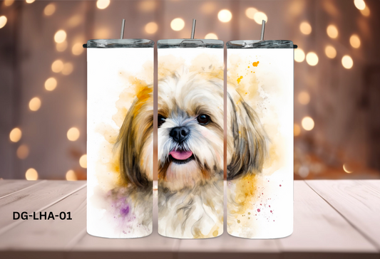 20oz (590mls) Tumbler - Lhasa Apso - DG-LHA-01