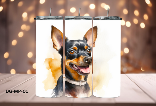 20oz (590mls) Tumbler - Miniature Pinscher - DG-MP-01