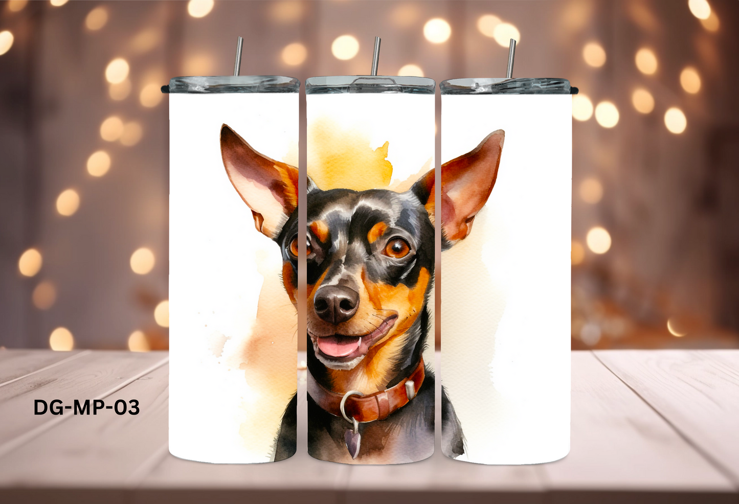 20oz (590mls) Tumbler - Miniature Pinscher - DG-MP-03