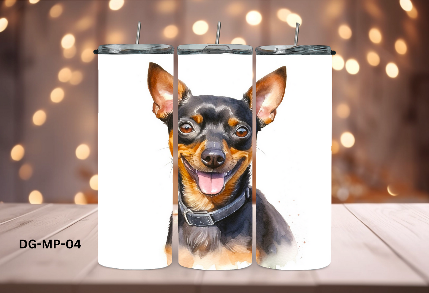 20oz (590mls) Tumbler - Miniature Pinscher - DG-MP-04