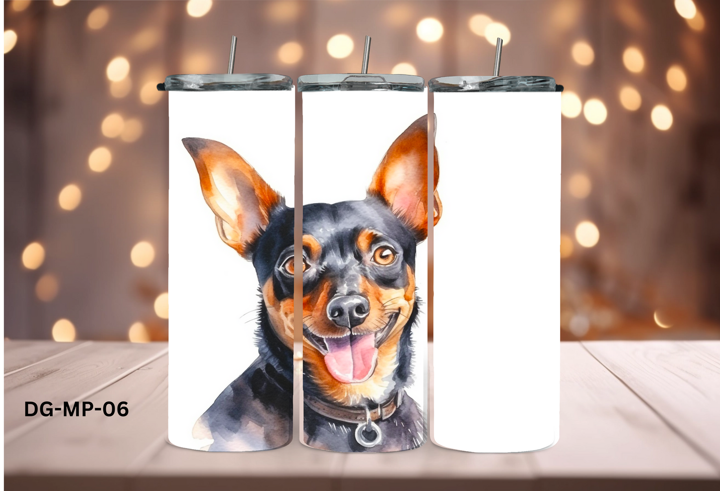 20oz (590mls) Tumbler - Miniature Pinscher - DG-MP-06