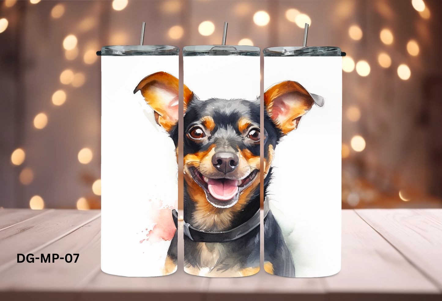 20oz (590mls) Tumbler - Miniature Pinscher - DG-MP-07