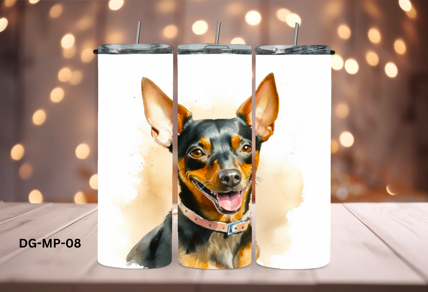 20oz (590mls) Tumbler - Miniature Pinscher - DG-MP-08