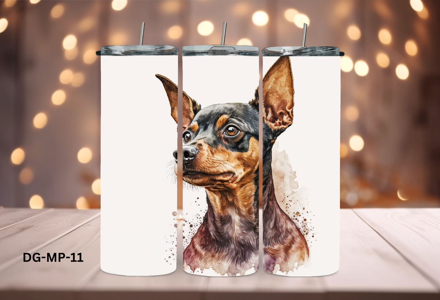 20oz (590mls) Tumbler - Miniature Pinscher - DG-MP-11