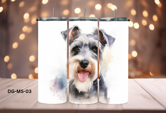 20oz (590mls) Tumbler - Medium Schnauzer -DG-MS-03