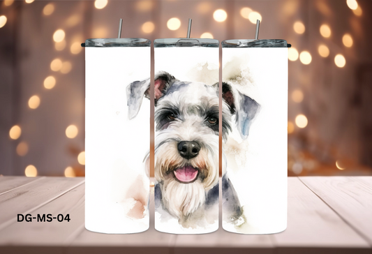 20oz (590mls) Tumbler - Medium Schnauzer -DG-MS-04