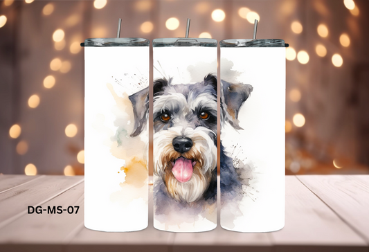 20oz (590mls) Tumbler - Medium Schnauzer -DG-MS-07