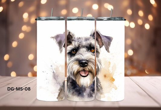 20oz (590mls) Tumbler - Medium Schnauzer -DG-MS-08