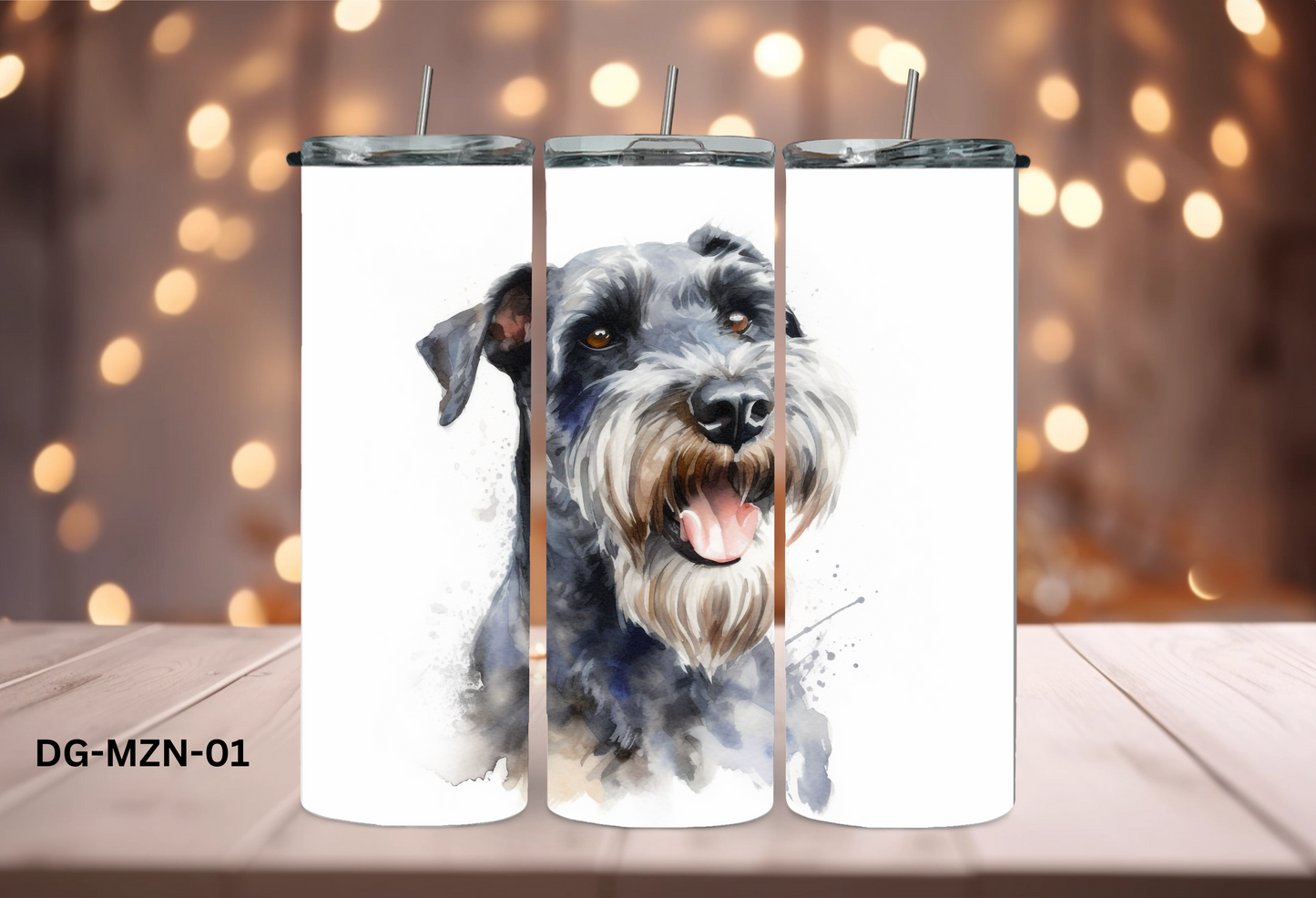 20oz (590mls) Tumbler - Miniature Schnauzer - DG-MZN-01