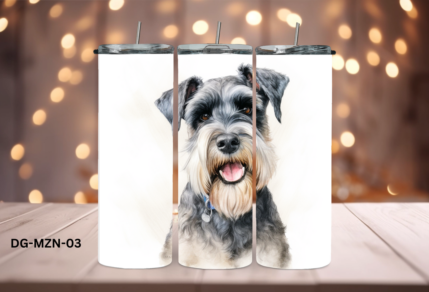 20oz (590mls) Tumbler - Miniature Schnauzer - DG-MZN-03