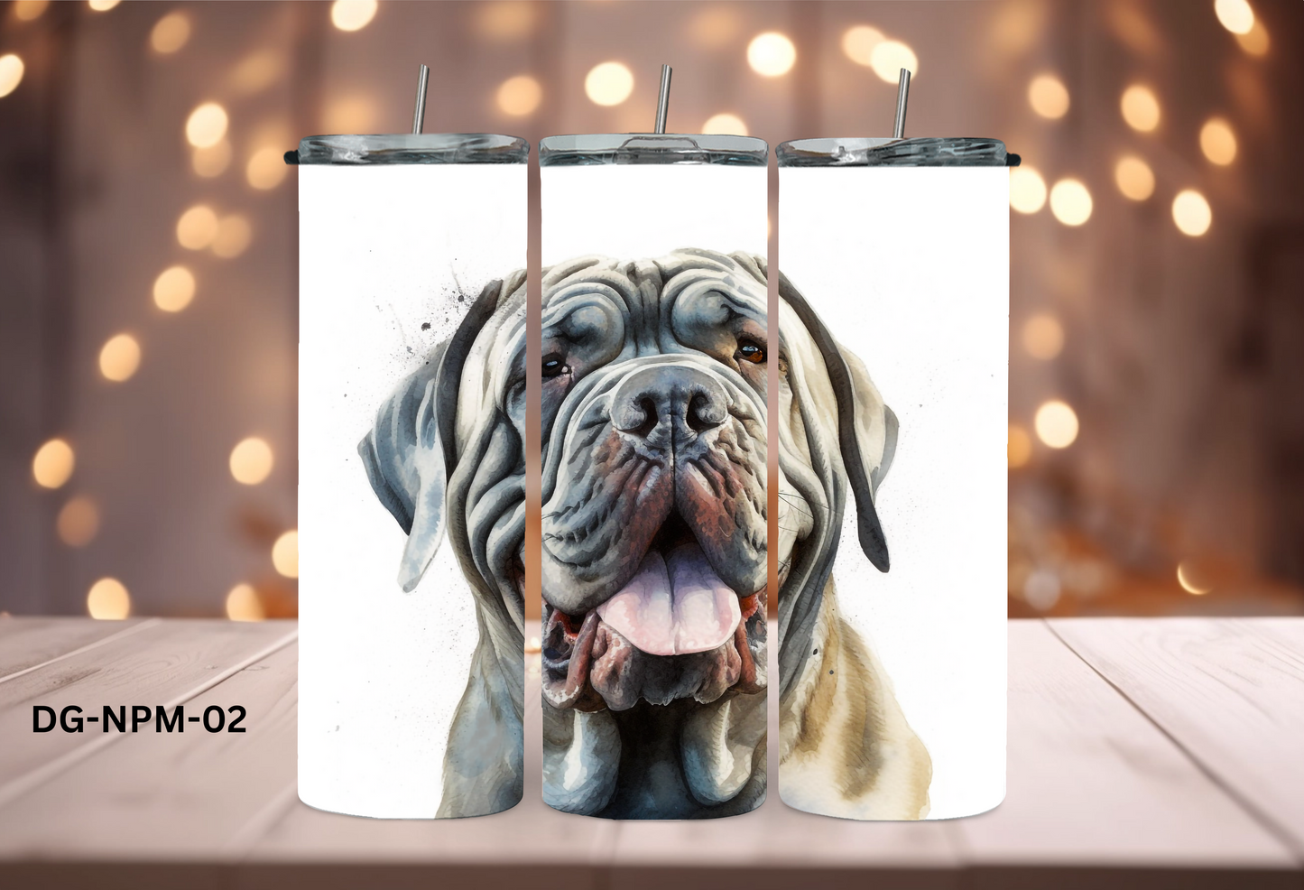 20oz (590mls) Tumbler - Neapolitan Mastiff - DG-NPM-02