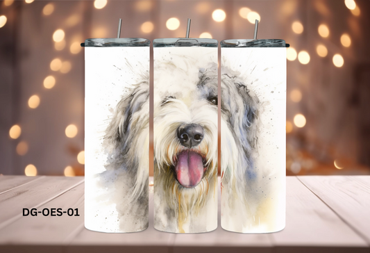 20oz (590mls) Tumbler - Old English Sheepdog - DG-OES-01