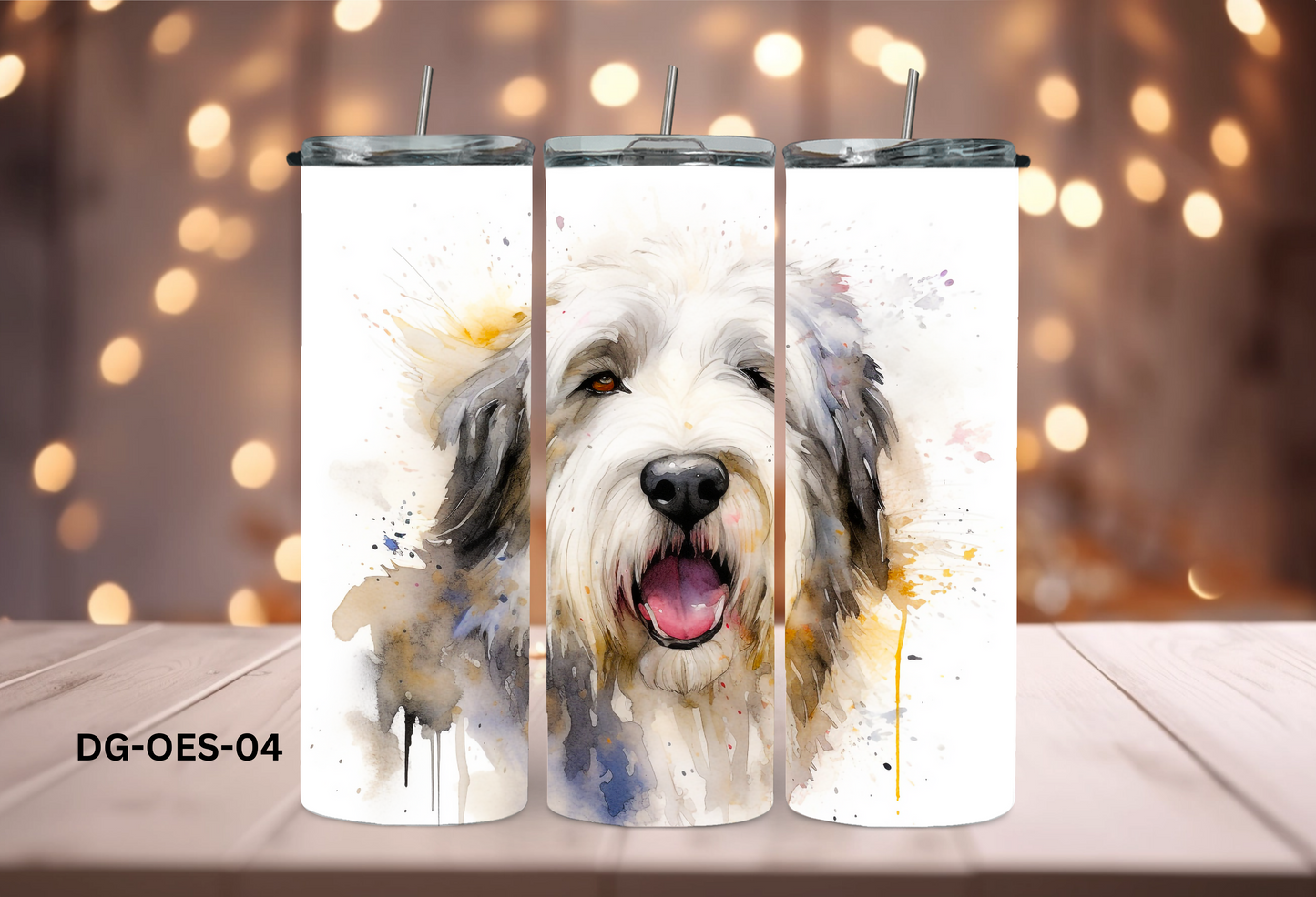 20oz (590mls) Tumbler - Old English Sheepdog - DG-OES-04