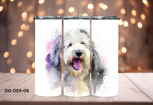 20oz (590mls) Tumbler - Old English Sheepdog - DG-OES-06