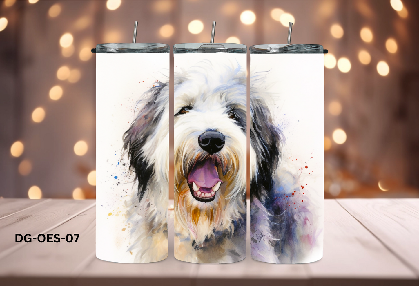 20oz (590mls) Tumbler - Old English Sheepdog - DG-OES-07