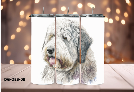 20oz (590mls) Tumbler - Old English Sheepdog - DG-OES-09