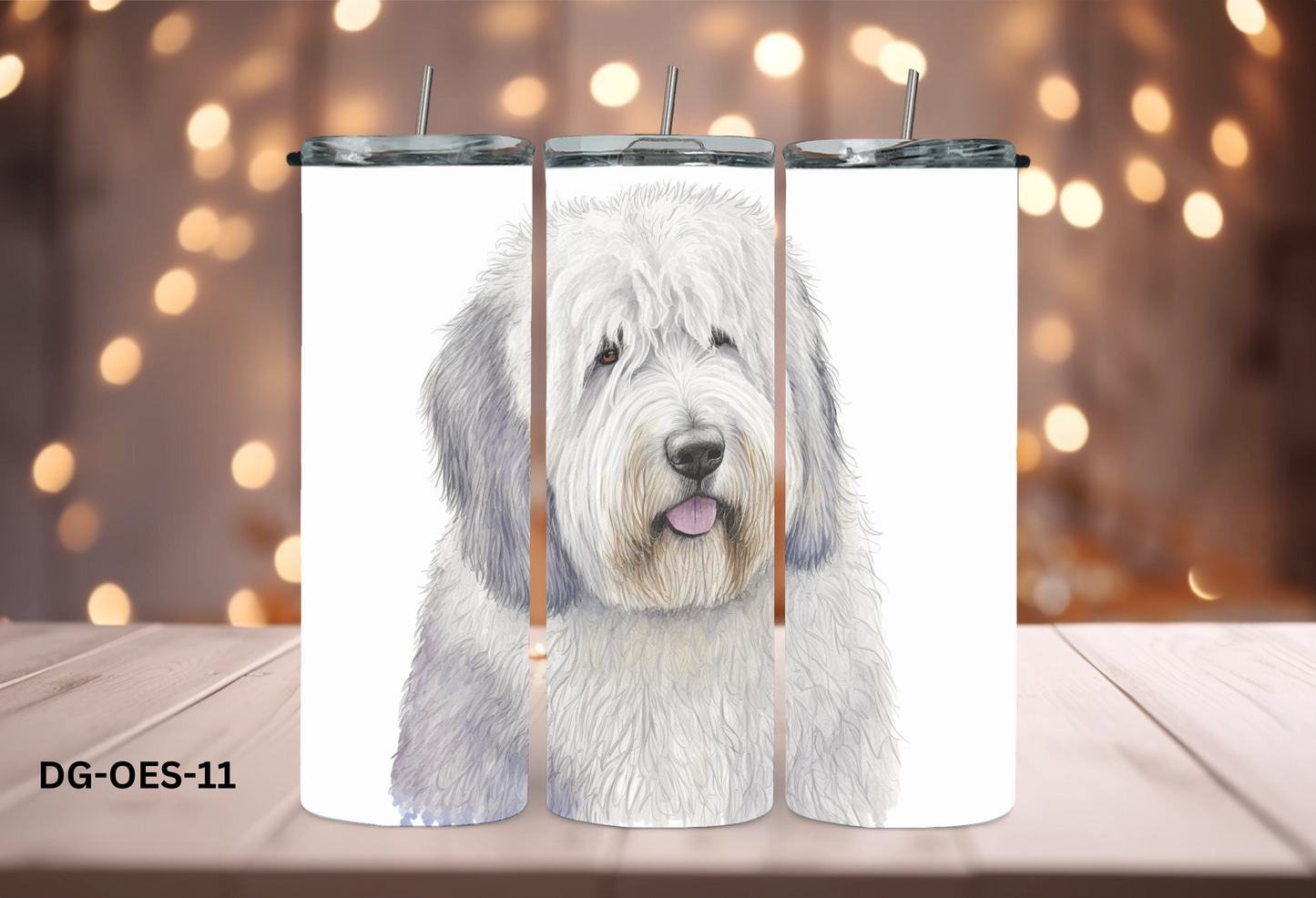 20oz (590mls) Tumbler - Old English Sheepdog - DG-OES-11