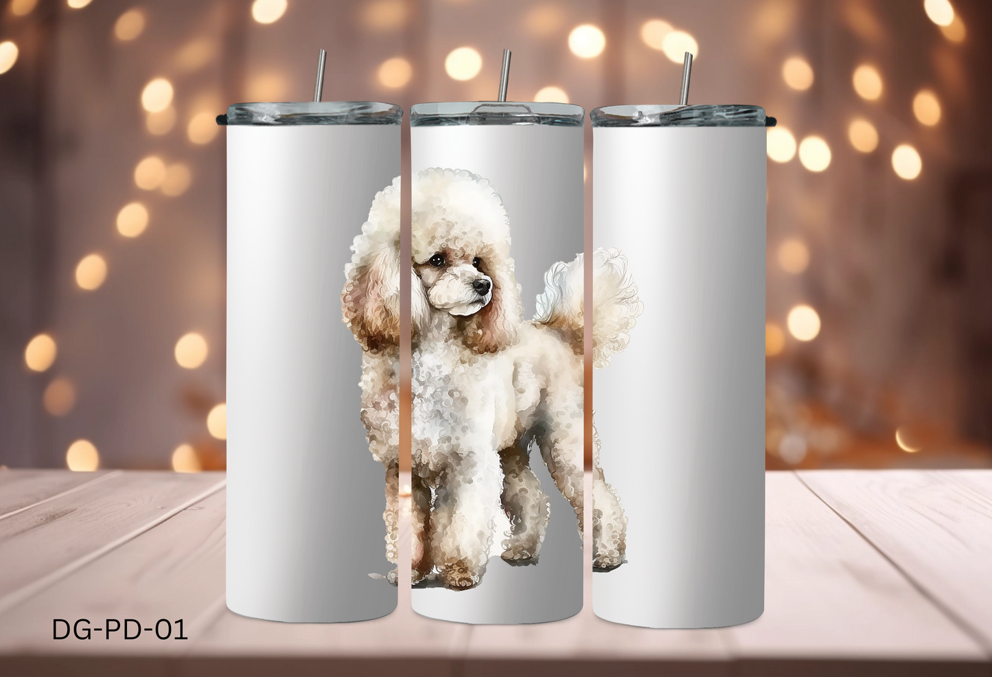 20oz (590mls) Tumbler - Poodle - DG-PD-01