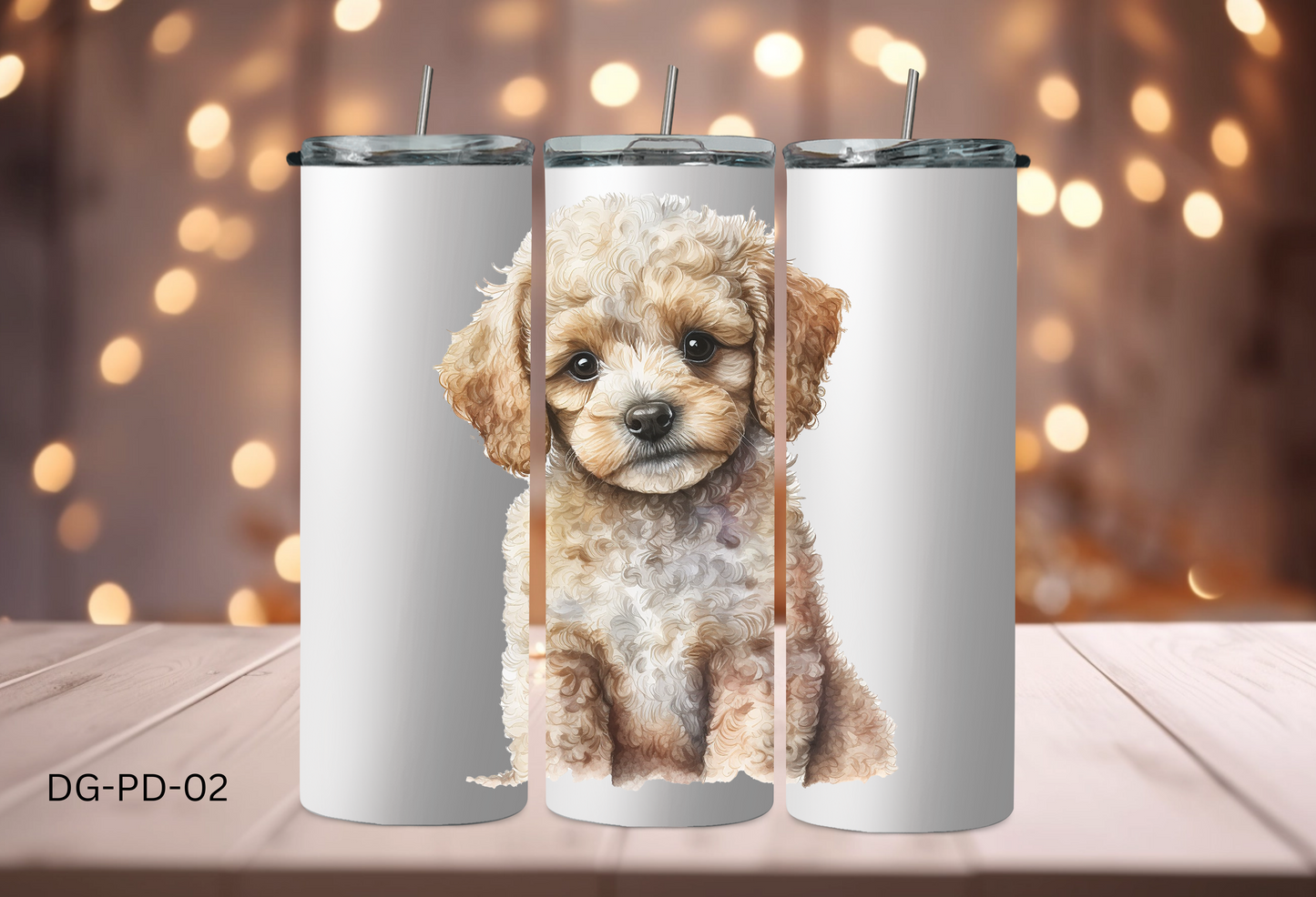 20oz (590mls) Tumbler - Poodle - DG-PD-02