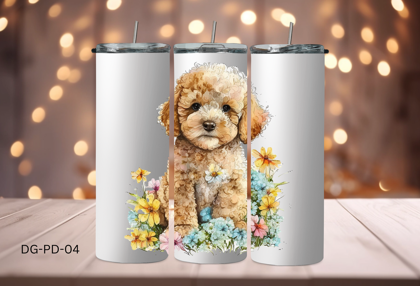 20oz (590mls) Tumbler - Poodle - DG-PD-04