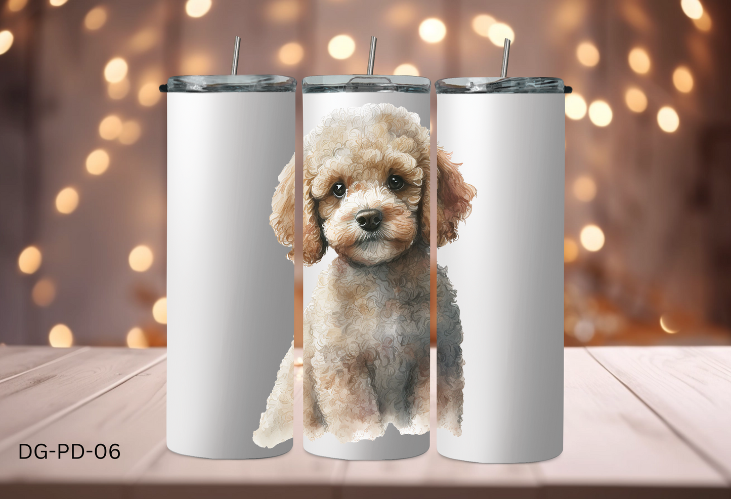 20oz (590mls) Tumbler - Poodle - DG-PD-06