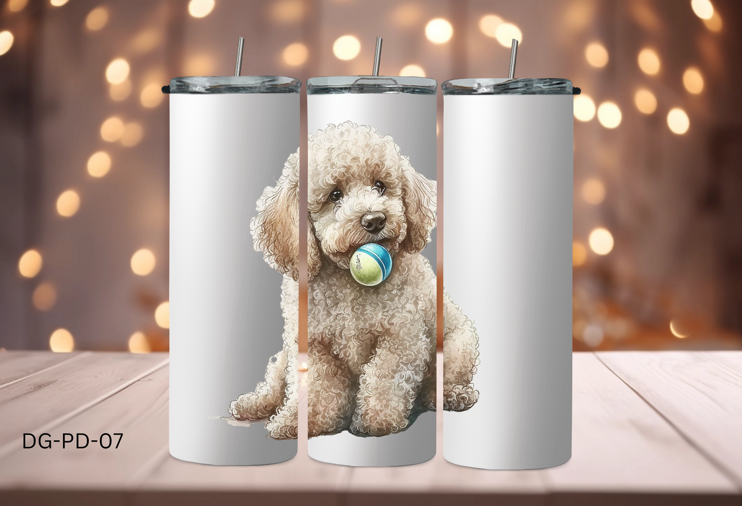 20oz (590mls) Tumbler - Poodle - DG-PD-07