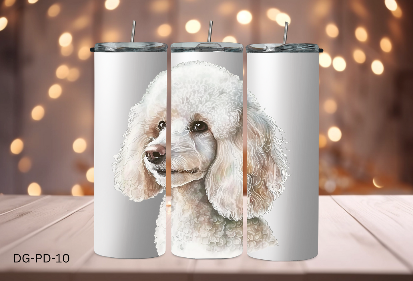 20oz (590mls) Tumbler - Poodle - DG-PD-10