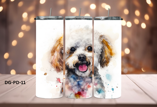 20oz (590mls) Tumbler - Poodle - DG-PD-11