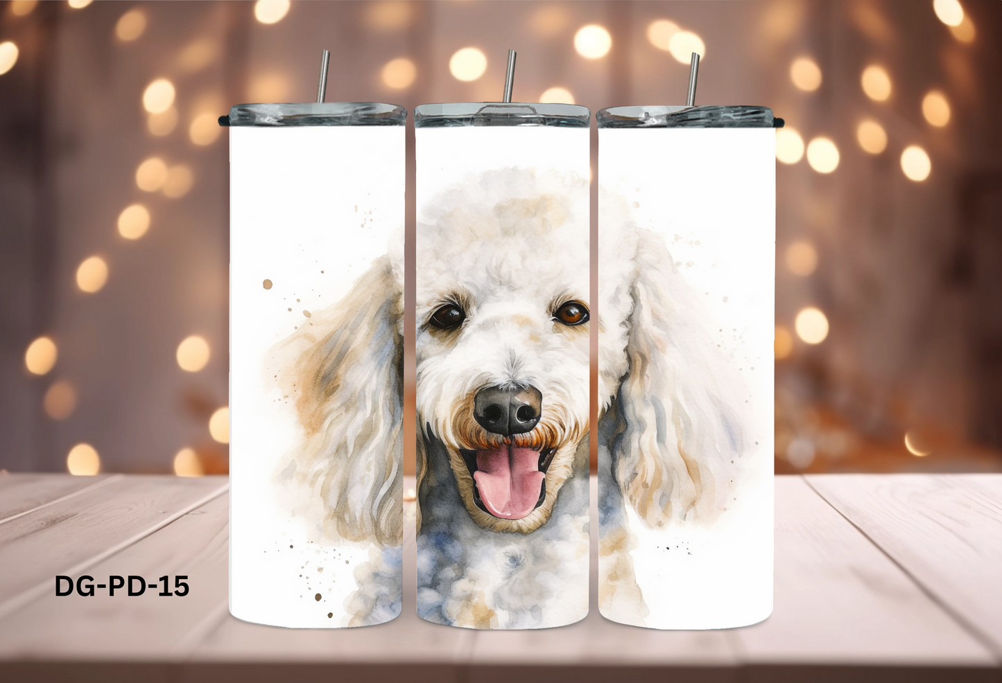 20oz (590mls) Tumbler - Poodle - DG-PD-15